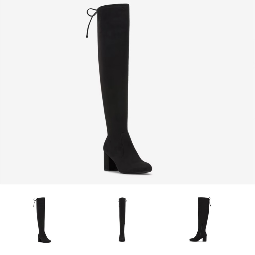 Kelly & Katie Sleek Black Over-the-Knee Boots